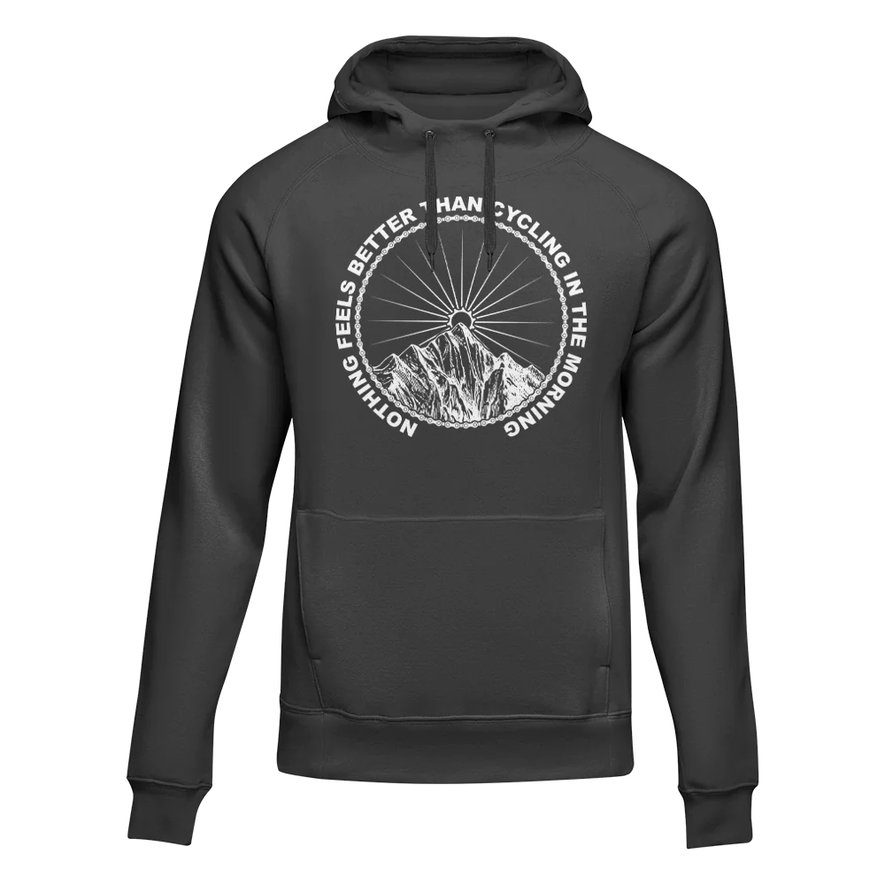 Cycling In The Morning Unisex Hoodie